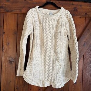 L.L. Bean Fisherman Tunic Sweater